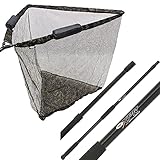 106,7 cm Dual Float Kescher Karpfenangeln in Camo mit 2 m Teleskopstiel und Koffer NGT