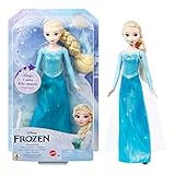 Disney Frozen Die Eiskönigin Spielzeug, Singende ELSA Puppe in charakteristischer Kleidung, singt...