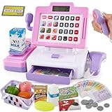 LINFUN KIDS Kinder Kasse Spielzeug mit Scanner und Sound Moderne Supermarktkasse Kinder Rollenspiele...