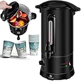 KESSER® Glühweinkessel 10L Edelstahl Inkl. 10x Becher Glühweinkocher mit Thermostat...