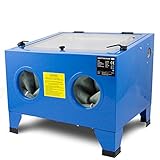 BITUXX® Sandstrahlkabine 90 L Liter Sandstrahlen Industrie Tisch Sandstrahlgerät