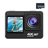 AAFGVC Die Elitedeals Zinoxcam Action-Kamera ist eine wasserdichte 5K-Digitalkamera mit...