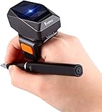Eyoyo Wearable Finger Ring Barcode Scanner, 3-in-1 Mini USB Wired & 2.4G Wireless & Bluetooth...