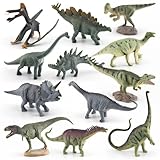 12 Realistische Dinosaurier Figuren - Pädagogisches Spielzeug für Kinder, Dinos Spielzeug für...