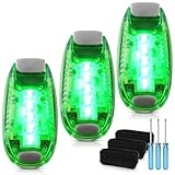 3 Stück LED Sicherheitslicht, Blinklicht Schulranzen Licht, Clip Reflektor Rucksack licht,...