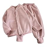Kleinkinder Fleece Sweatshirt Set Langarm Fleecepullover Mädchen Sets Winter Gefüttert Thermo...