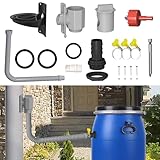 Regenwassersammler, 80-110mm Fallrohr Regensammler Speedy, Regendieb Wasserfangsystem mit 1m...