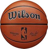 Wilson Basketball NBA AUTHENTIC SERIES, Outdoor, Tackskin Gummi, Größe: 7, Braun