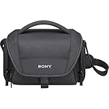 Sony LCSU21 LCS-U21 Universal-Tasche für Handycam, Alpha und Cybershot Kameras, Schwarz