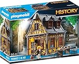 PLAYMOBIL History 70957, Mittelalterliches Wohnhaus, 66 Teile, ab 4 Jahren, mit Spielfigur und...