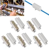Hauptleitungsabzweigklemme, 5 Stück Kabelverbinder Klemmleiste Für 2,5 Bis 16 Mm² Klemmblock...