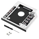 CODIRATO Laufwerksrahmen Festplattenrahmen für HDD/SSD, 9.5mm SATA, CD, DVD Laufwerkschacht,...
