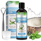 Kokosnussöl-Mundwasser 237 ml | Enthält Kokosnuss & Minze | Natürliche Zahnaufhellung |...