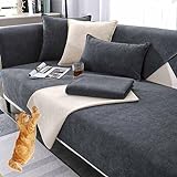 MTHGH Sofabezug Antirutsch,Anti Slip Sofa Cushion,sofaschutz Wasserdicht L Form,sofaschutz Katze...