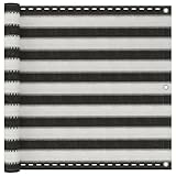 Outdoor Balkon Wind Sonnenschutz Panel HDPE 90x500cm Anthrazit & WeißPerfekt für Sonnenschutz...