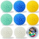 Ziamzra 8 Stück Trocknerbälle für Wäschetrockner Trocknerball Wiederverwendbare Dryer Balls 65mm...