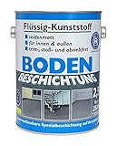 Wilckens Flüssig Kunststoff 2,5L Bodenbeschichtung 25m² Betonfarbe Beton Beschichtung; RAL 7001...