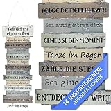 Bada Bing Wandschild Lebenseinstellung Motivation - Gehe deinen eigenen Weg - ca. 41 x 15 cm Familie...