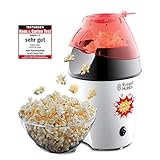 Russell Hobbs Popcornmaschine Fiesta (Heißluft Popcorn Maker, ohne Fett & Öl, inkl. Messlöffel),...