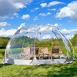 Garten Kuppelzelt Camping Stargazing Transparent 5-8 Personen Wasserdicht Winddicht UV-Schutz