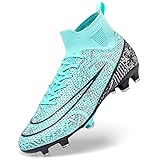 DimaiGlobal Fußballschuhe Herren High Top Spike Microfaser Cleats Professionelle Fussballschuhe...