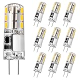 Tailcas G4 Led Warmweiß Birnen, 12V 1.5W Kein Flackern G4 Led Stiftsockellampe, Ersatz für 20W...