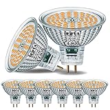 DEIFUA GU5.3 LED Lampe Warmweiß 615 Lumen 6,5W Ersetzt 50W MR16 Halogen Glühbirne, 6er-Pack, AC/DC...