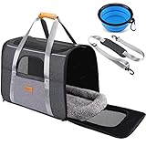 morpilot Katzentragetasche Hundetragetasche, Atmungsaktive Hundetasche Transportbox für Katze und...