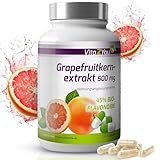 Vita2You Grapefruitkernextrakt 500mg - 120 Kapseln - 45% Bio-Flavonoide - entspricht 225mg pro...