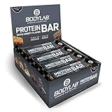 Bodylab24 Crispy Protein Bar 12 x 65g, Protein-Riegel mit 27g Eiweiß pro Riegel, Zuckerarmer...