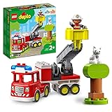 LEGO 10969 DUPLO Town Feuerwehrauto Spielzeug, Lernspielzeug für Kleinkinder ab 2 Jahren, Set mit...