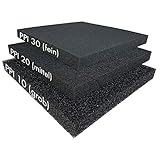 Pondlife Filterschaum schwarz 50x50x3 cm zur optimalen Verwendung als Filtermedium in Teichfiltern...