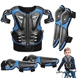 5 Stück Motorrad Schutz Jacke, Motorrad-Schutzausrüstung Für Kinder,Kinder Motorrad Rüstung Mit...