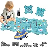 Auto Spielzeug Autorennbahn Spielzeugauto 8pcs DIY-Puzzlebahn für Kinderspielzeug DIY-Route Cars...