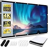 Osoeri Leinwand Beamer 100 Zoll, 16:9 HD Faltbarer Beamer Leinwand, Anti-Falten Doppelseitige...