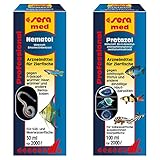 sera med Professional Nematol 50 ml - Arzneimittel für Fische gegen Fräskopfwürmer, Haarwürmer...