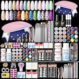 PEACECOLOR Acryl Nagelset Starterset Komplett - Acryl Pulver Nails mit Acryl Liquid Acryl Pinsel...