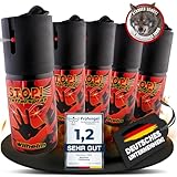 5 x Wilhelm Pfefferspray 40 ml Tierabwehr Selbstverteidigung CS Gas KO Spray hochdosiert (ca. 2 Mio....