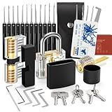 FAHEFANA 30-teiliges Lockpicking Set - [Anfänger Freundlich & 2022 Aufgerüstet] Dietrich-Set in...