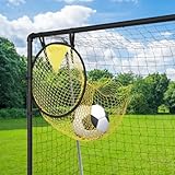 Ricyea 2 Stück Fußballtor Zielnetz 45x55cm, Fussballnetz für Garten Fussballtor, einfache Montage...