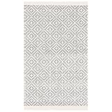 SAFAVIEH Marbella Collection Akzent-Teppich, 122 x 180 cm, elfenbeinfarben und schwarz,...