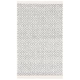 SAFAVIEH Marbella Collection Akzent-Teppich, 122 x 180 cm, elfenbeinfarben und schwarz,...