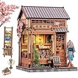 CUTEBEE Book Nook - 3D Puzzle im Japanischen Stil DIY Puppenhaus-Set, Bücherregal-Dekoration,...