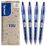 PILOT Bottle 2 Pen Gel 0.7, Gelschreiber, Hergestellt aus recyceltem Kunststoff, (Blau), mittlere...