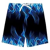 Funnycokid Badehose Jungen Teens Surf Board Swimming Badeshorts 3D Cool Quick Dry Shorts Jungen...