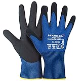 Pfanner Schnittschutzhandschuh Fine Grip HPT® Cut D, Farbe:blau/schwarz, Größe:8