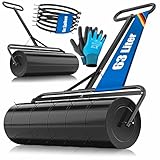 KESSER® Rasenwalze Metall befüllbar mit Wasser oder Sand mit 63 Liter Füllvolumen & 99cm breit |...