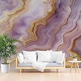 Vliestapete Schlafzimmer Fototapete 3D Effekt Traumhafter Marmor Mit Blattgold 500x280cm (B x H)...