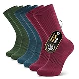 Ruixue Merino Wandersocken Herren & Damen, Outdoor Socken Trekkingsocken, Merinowolle Sportsocken...
