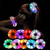 Led Haargummis Mädchen Leuchtender Haarschmuck 9Pcs Leuchtarmbänder Mitgebsel Kindergeburtstag...